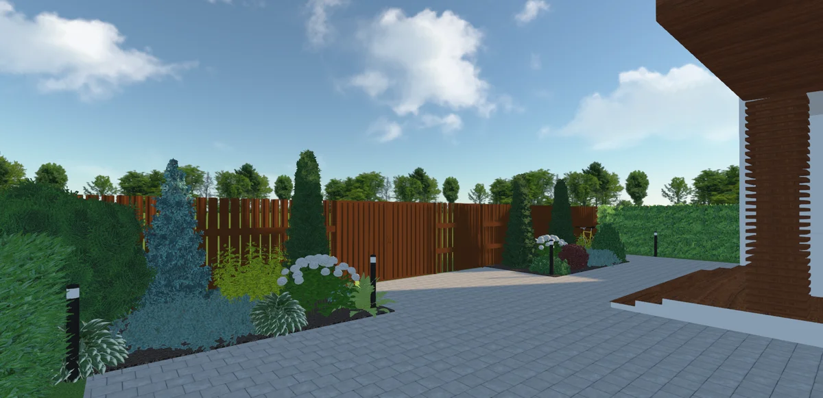 Входная зона на участке