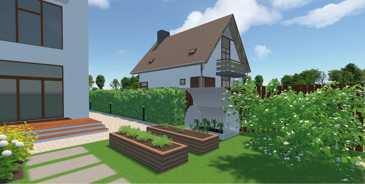 маленькие грядки со стенками