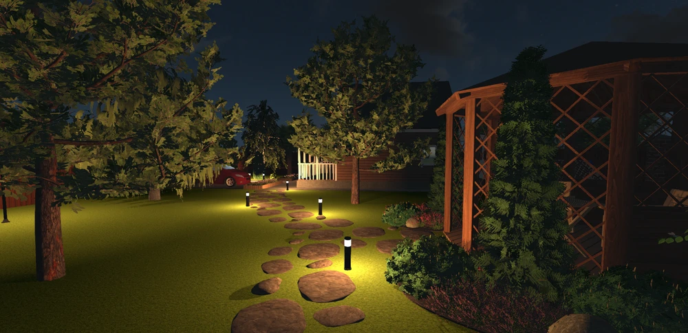 дизайн участка 11 соток с домом