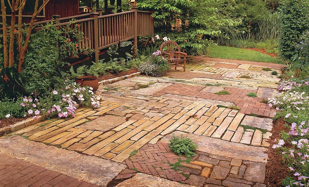 комбинация материалов