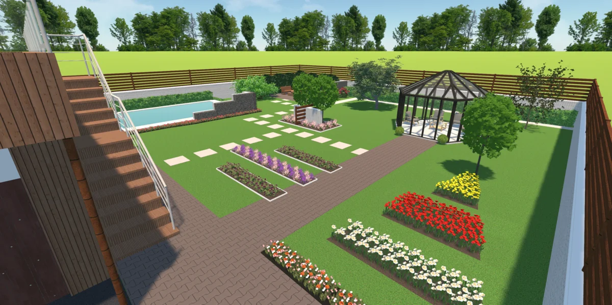 минималистичный участок